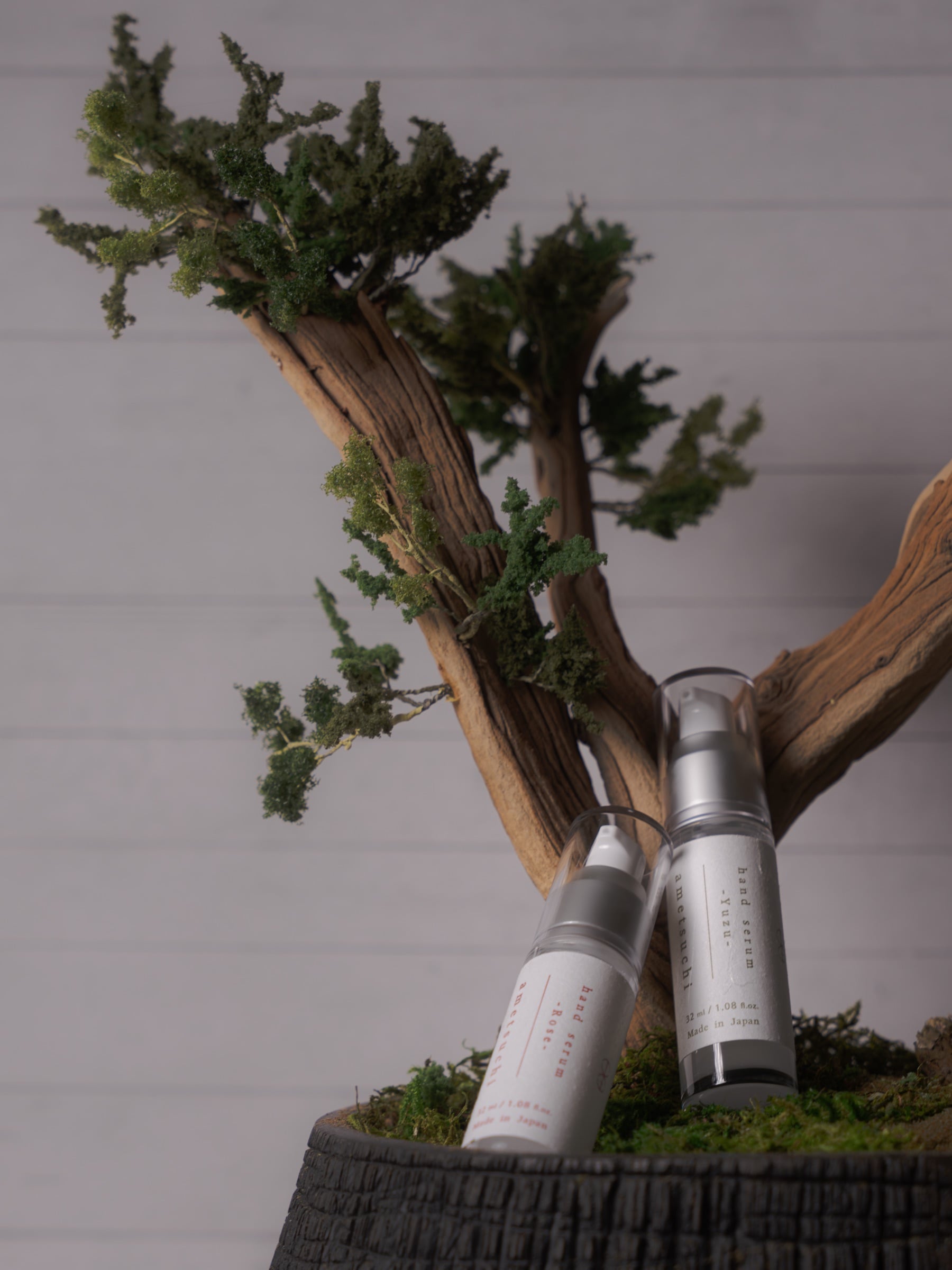 Commercial hair-care campaign detail with sculpted styling