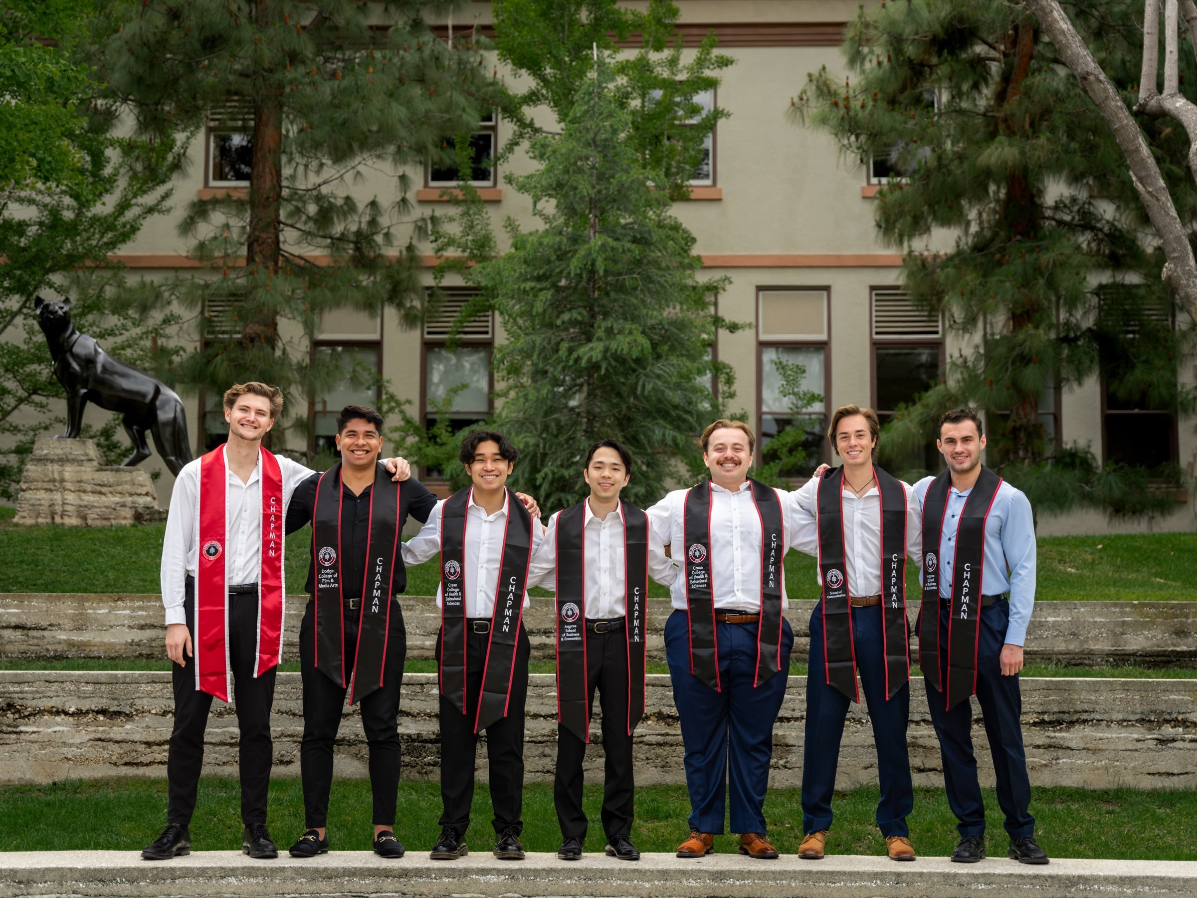 Graduation portrait in cap and gown
