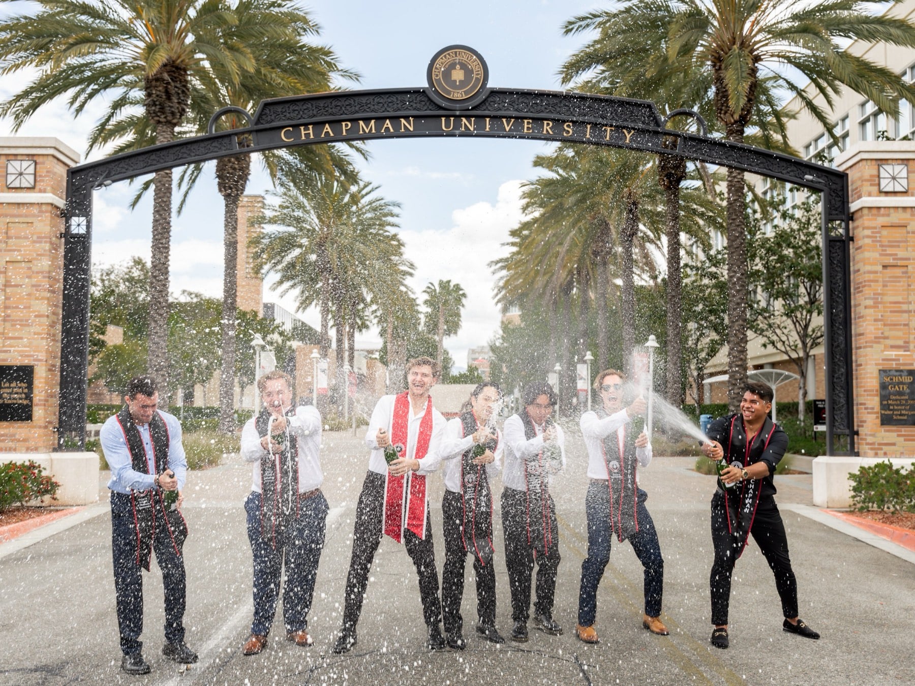 Graduation portrait in cap and gown (02)