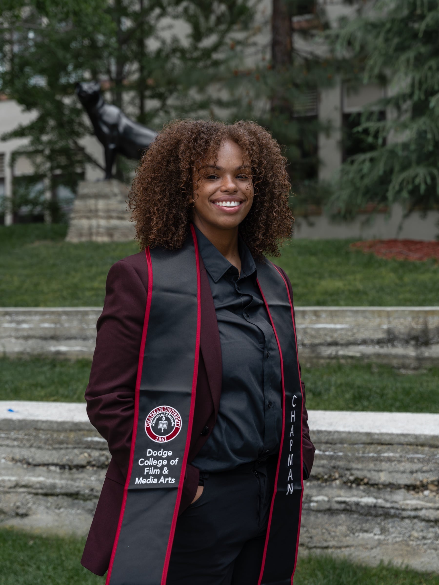 Graduation portrait in cap and gown (13)