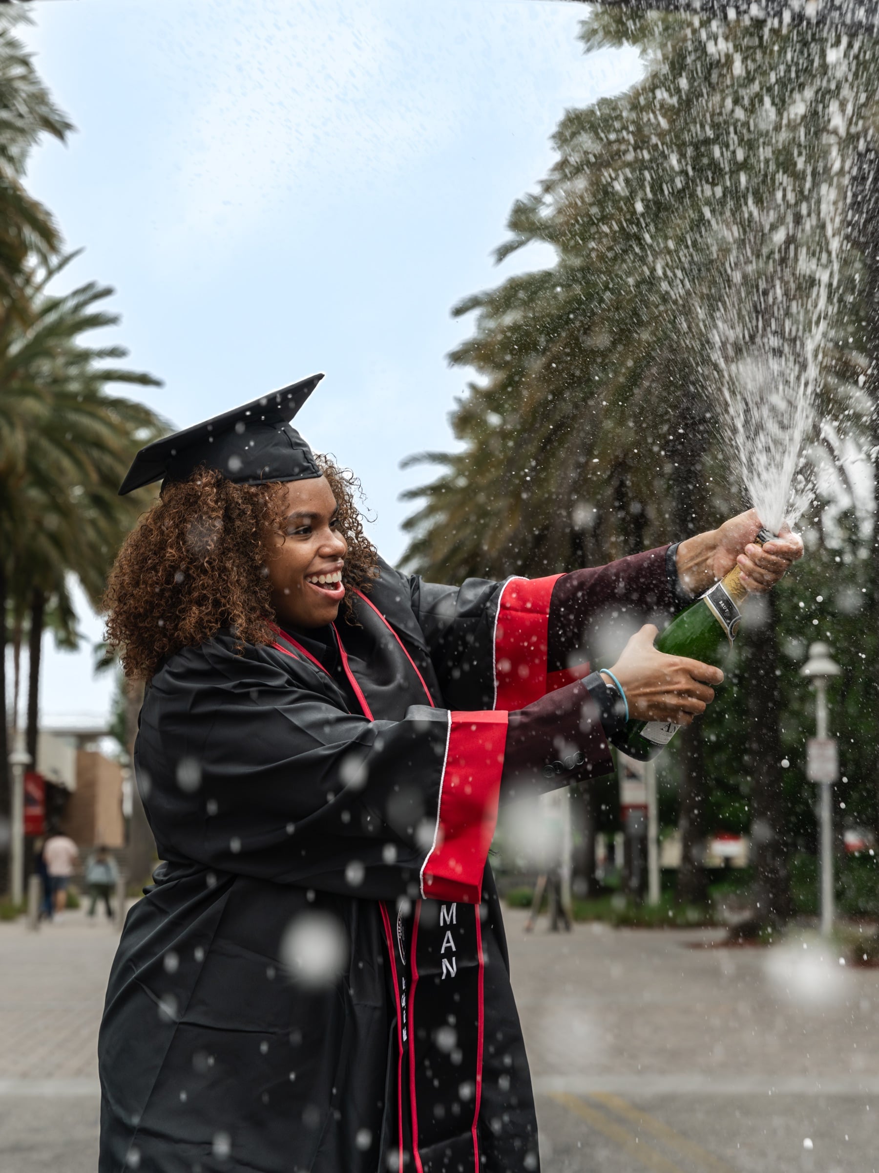 Graduation portrait in cap and gown (14)
